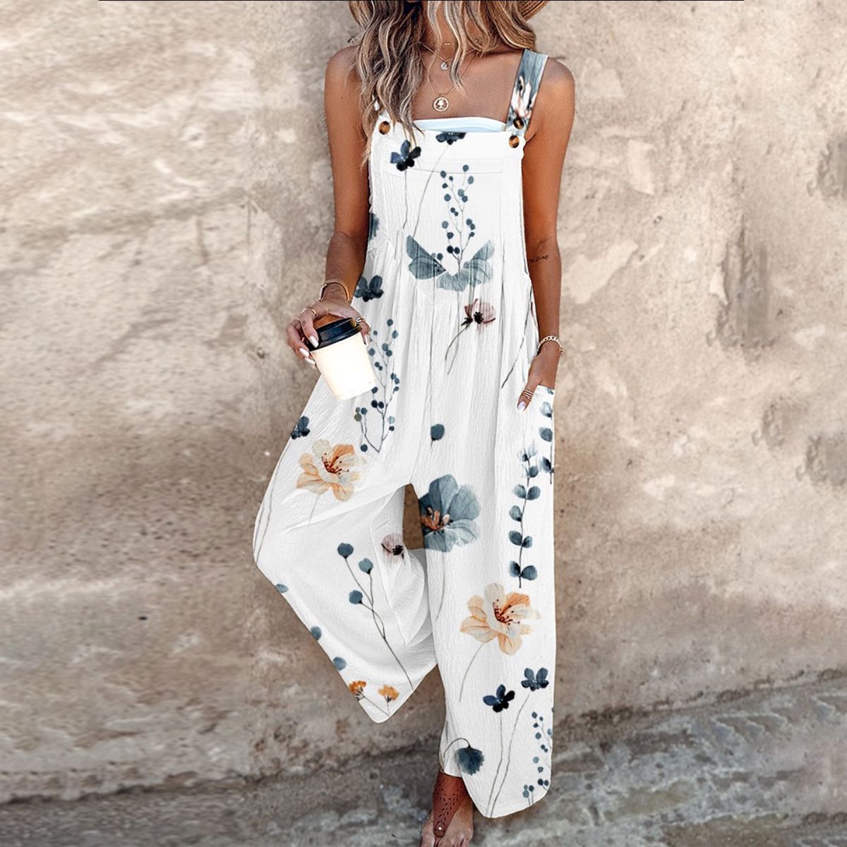 Florence | Comfortable Printed Overalls