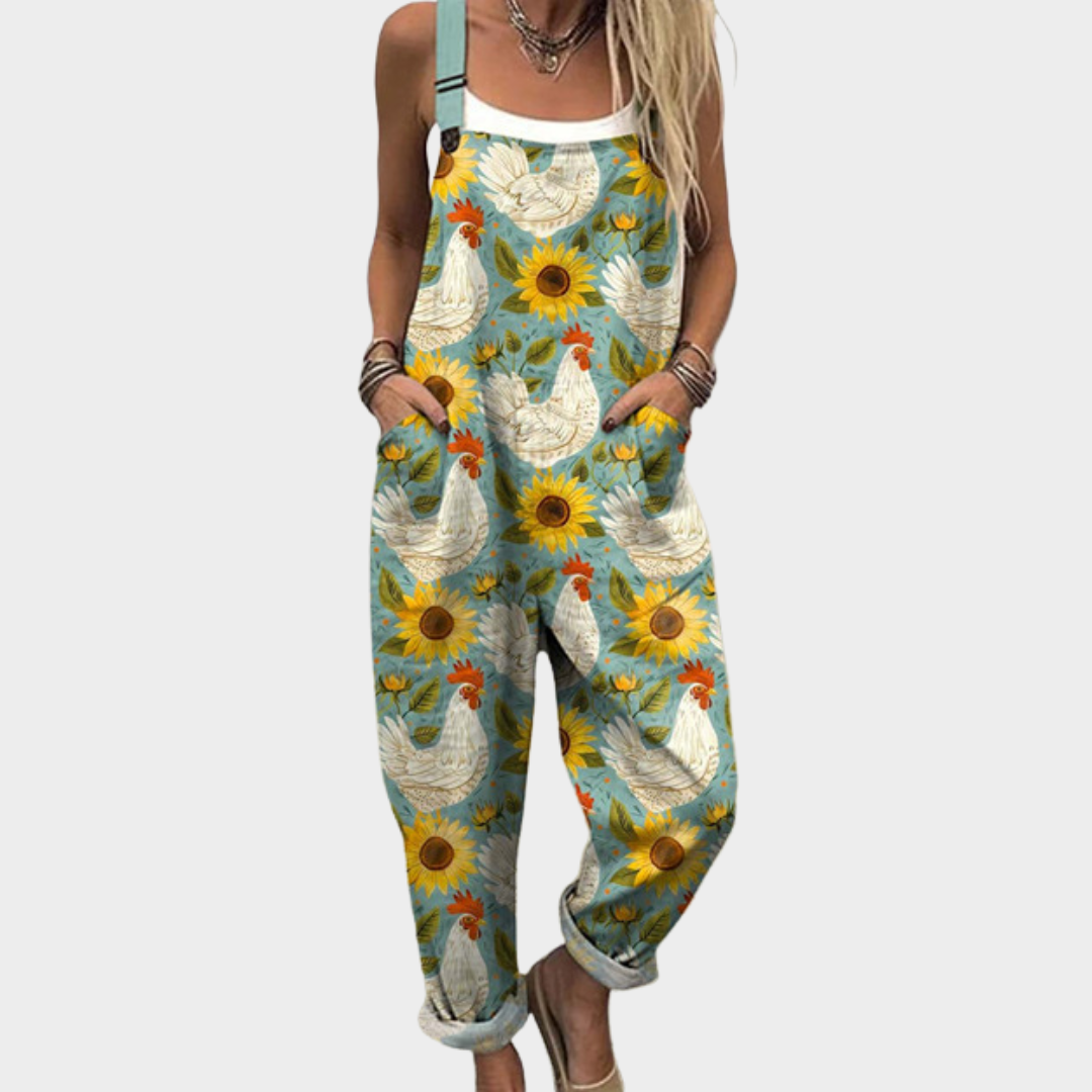 Victoria | Comfortable Printed Overalls
