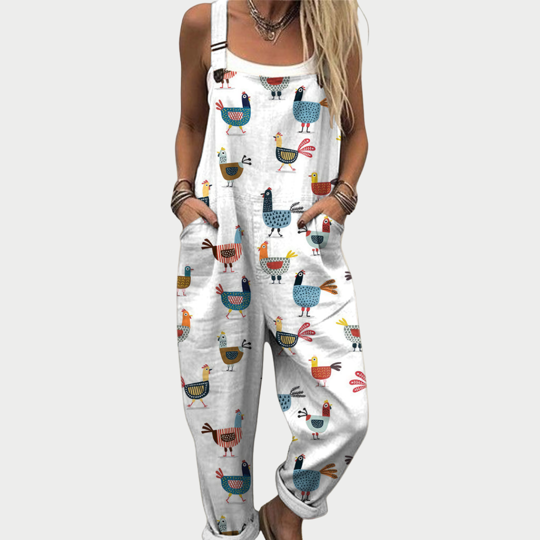 Camille | Comfortable Printed Overalls