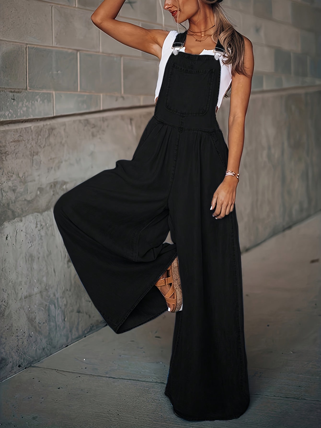 Brooke™ | Relaxed Denim Dungarees