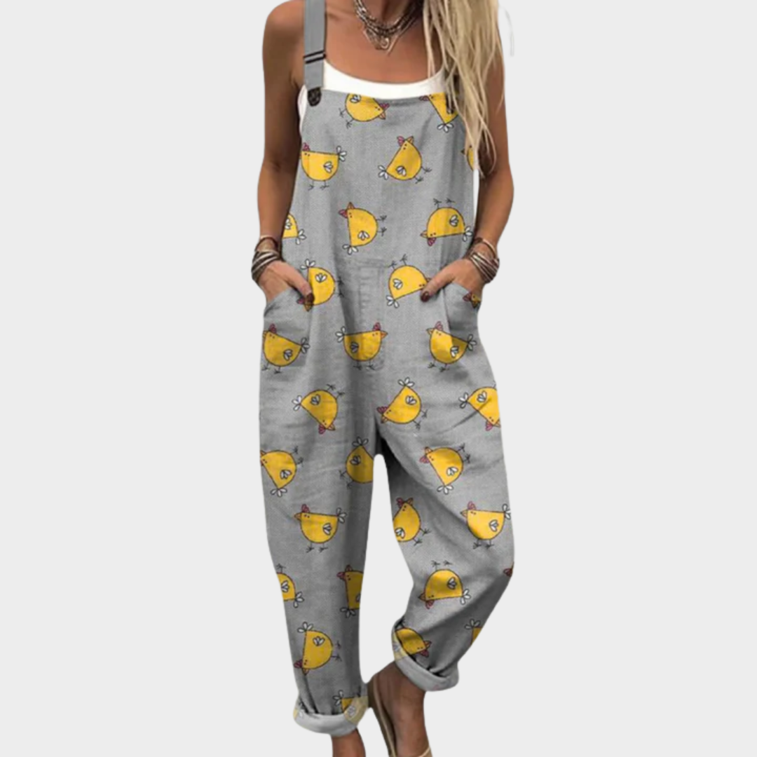 Ella | Comfortable Printed Overalls