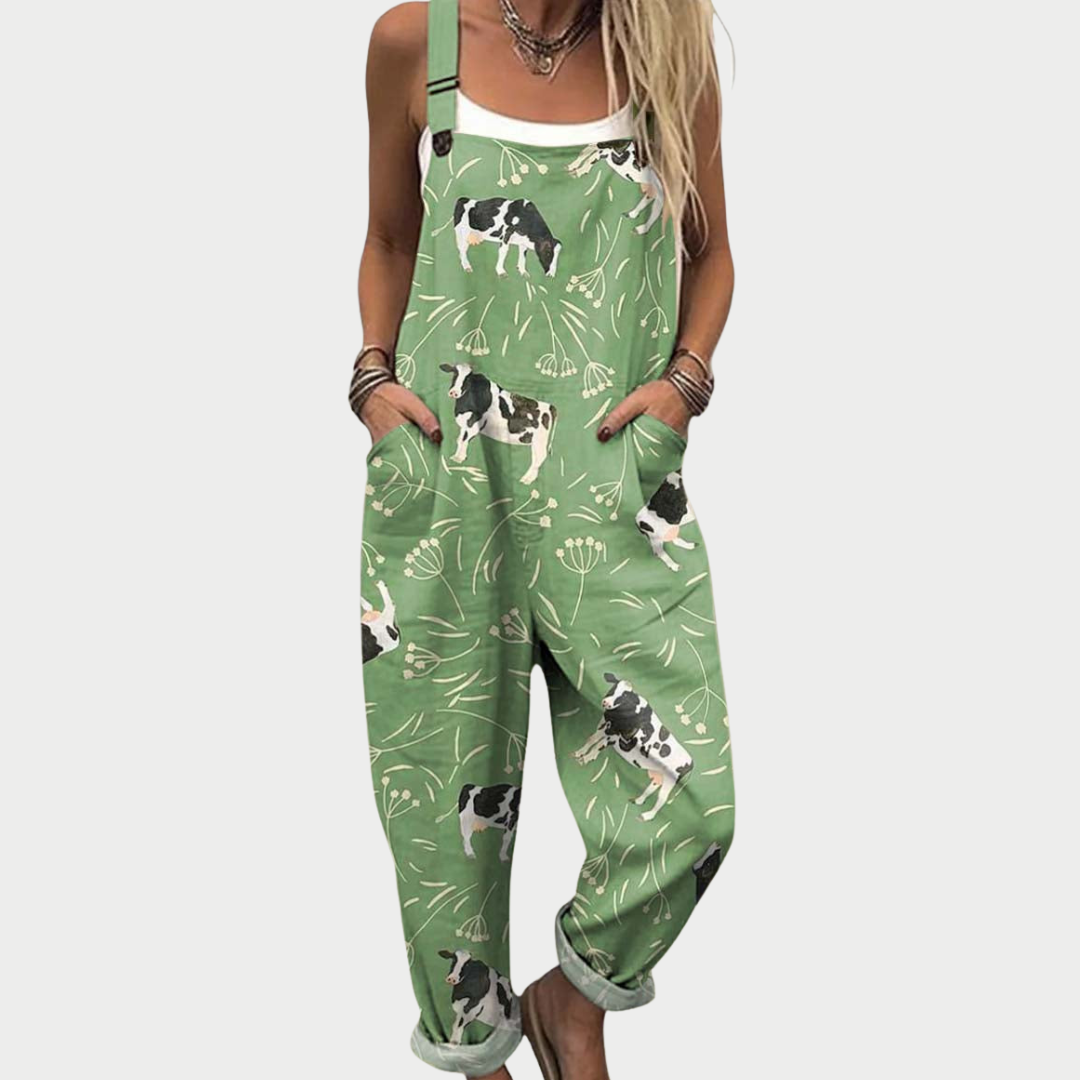 Georgia | Comfortable Printed Overalls