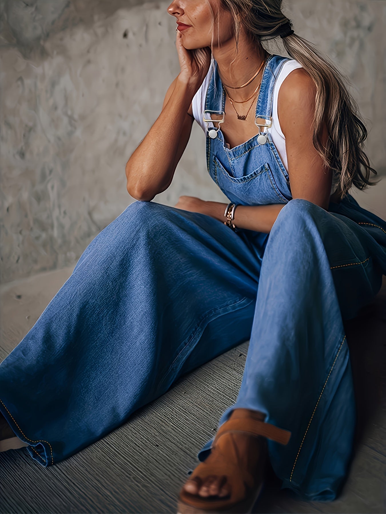 Brooke™ | Relaxed Denim Dungarees