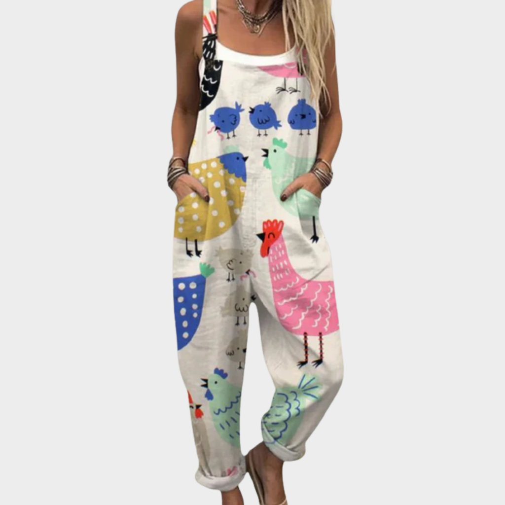 Nina | Comfortable Printed Overalls