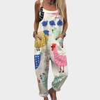 Nina | Comfortable Printed Overalls