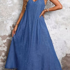 Delphine™ | Denim Maxi Sundress
