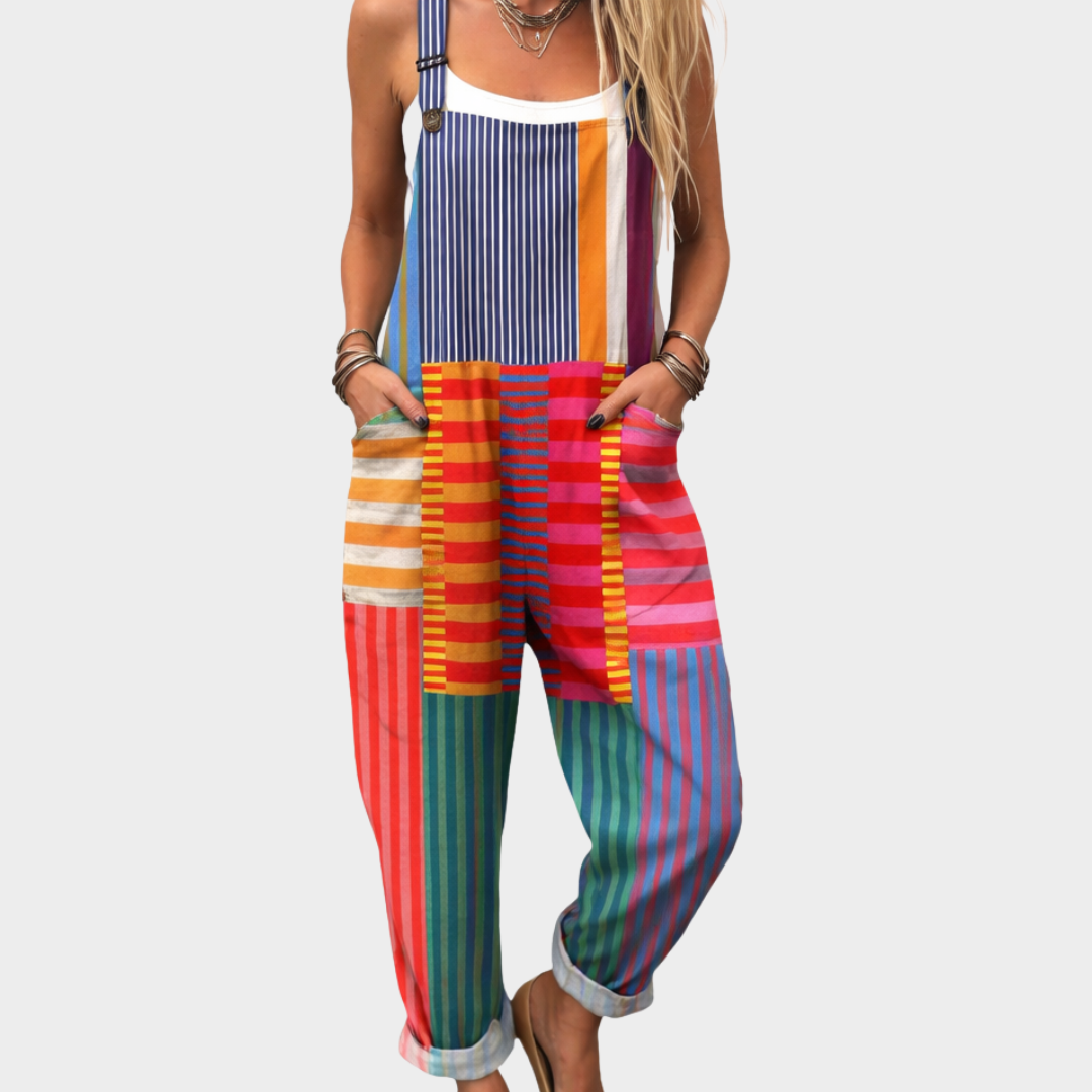 Deanna | Comfortable Printed Overalls