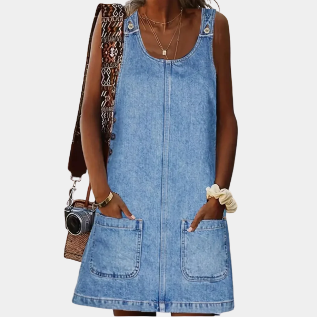 Saylor | Relaxed Denim-Look Dress