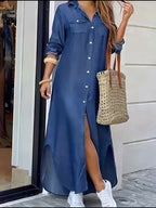 Harper™ | Denim Shirt Dress