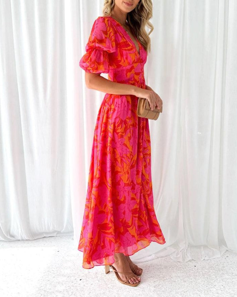 Skylar – Flowy Printed Dress