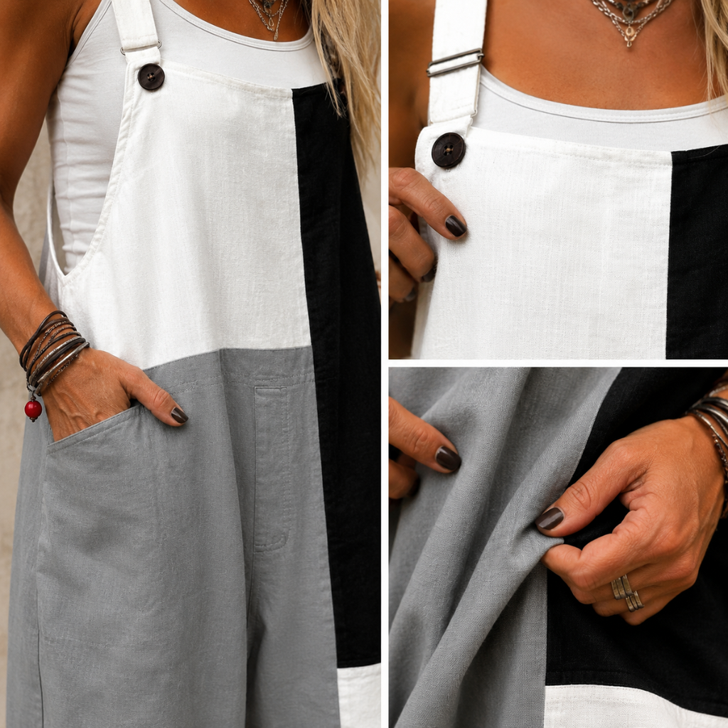 Rebecca | Comfortable Printed Overalls