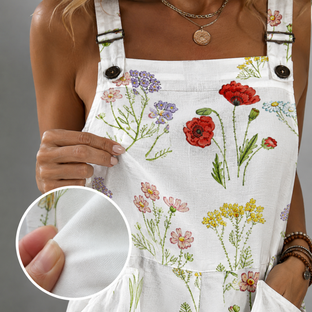 Samantha | Comfortable Printed Overalls