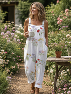Samantha | Comfortable Printed Overalls