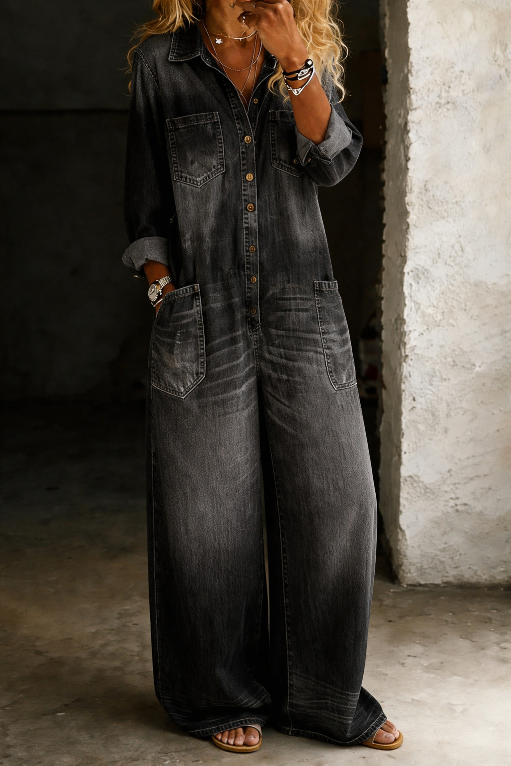 Lena | Casual Denim Overall