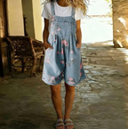 Judy | Floral Denim Overall Jacket