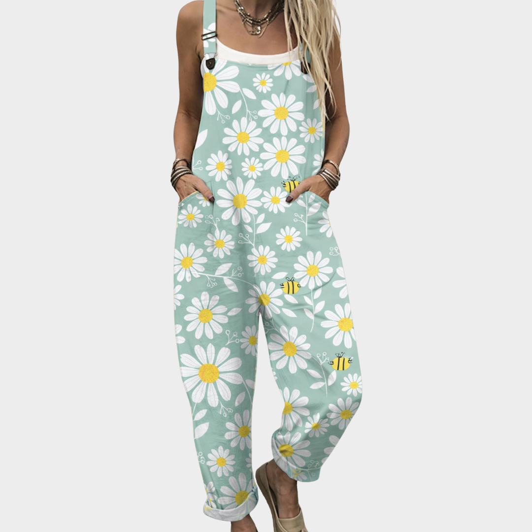 Amanda | Comfortable Printed Overalls