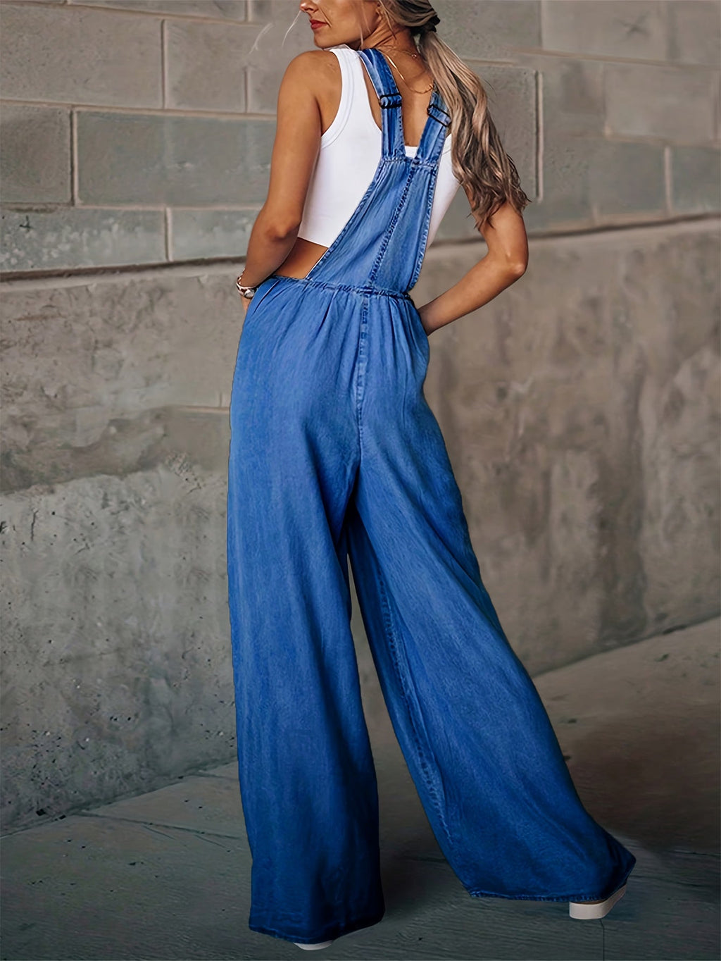 Brooke™ | Relaxed Denim Dungarees