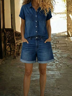Stefania | Short Denim Set