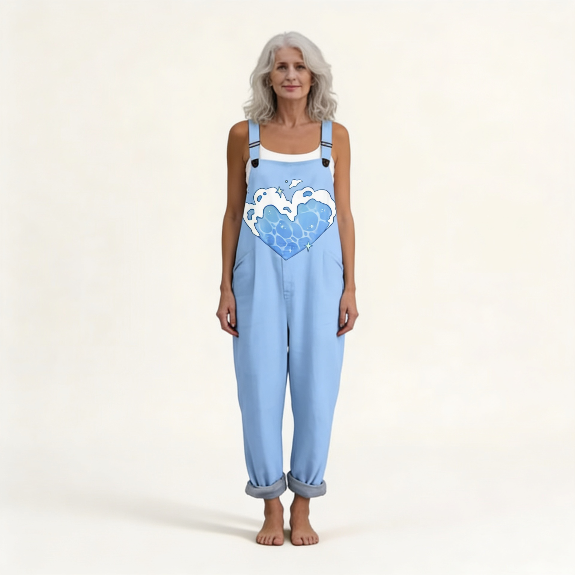 Sandra | Comfortable Printed Overalls