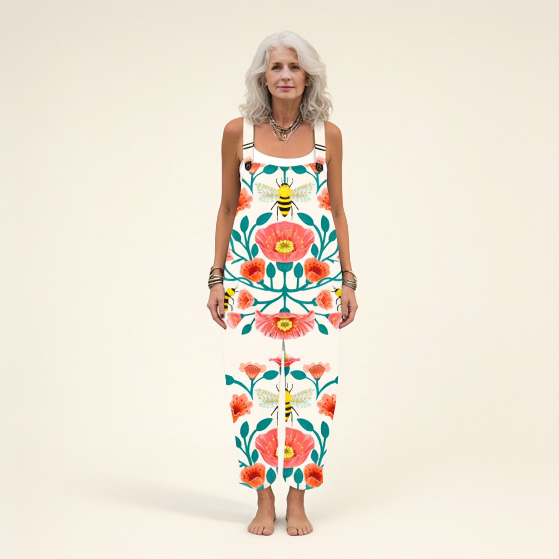 Maria | Comfortable Printed Overalls