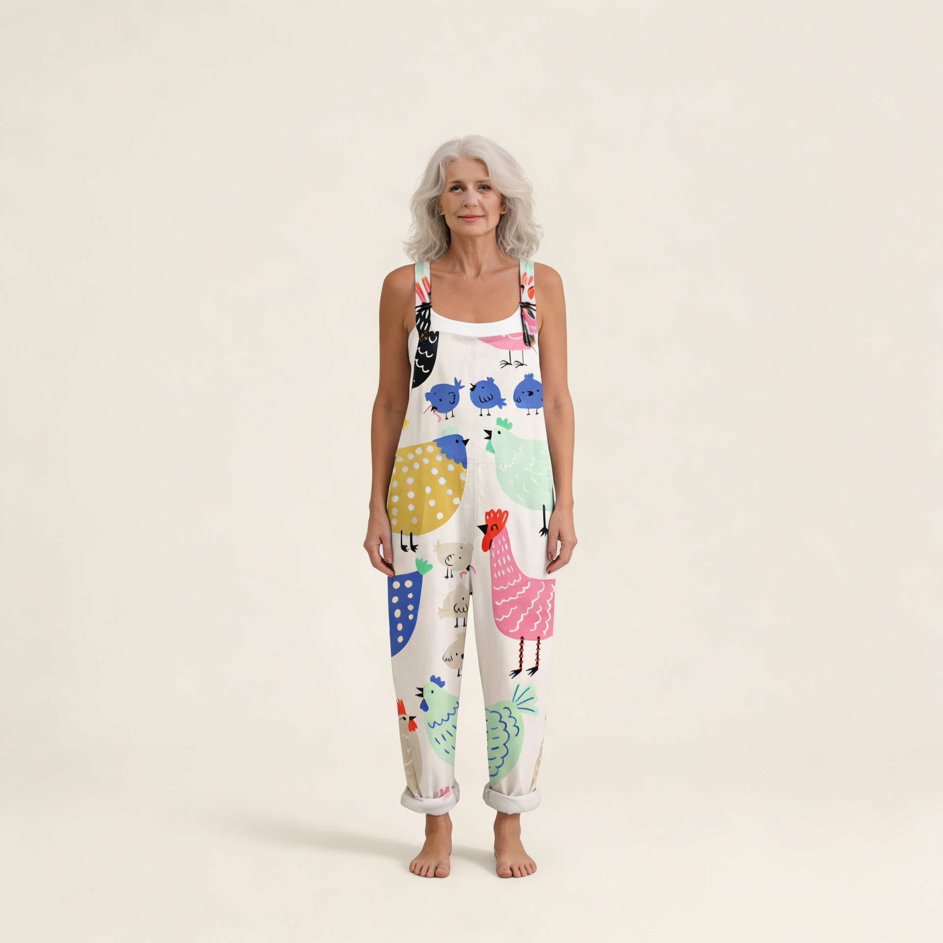 Nina | Comfortable Printed Overalls