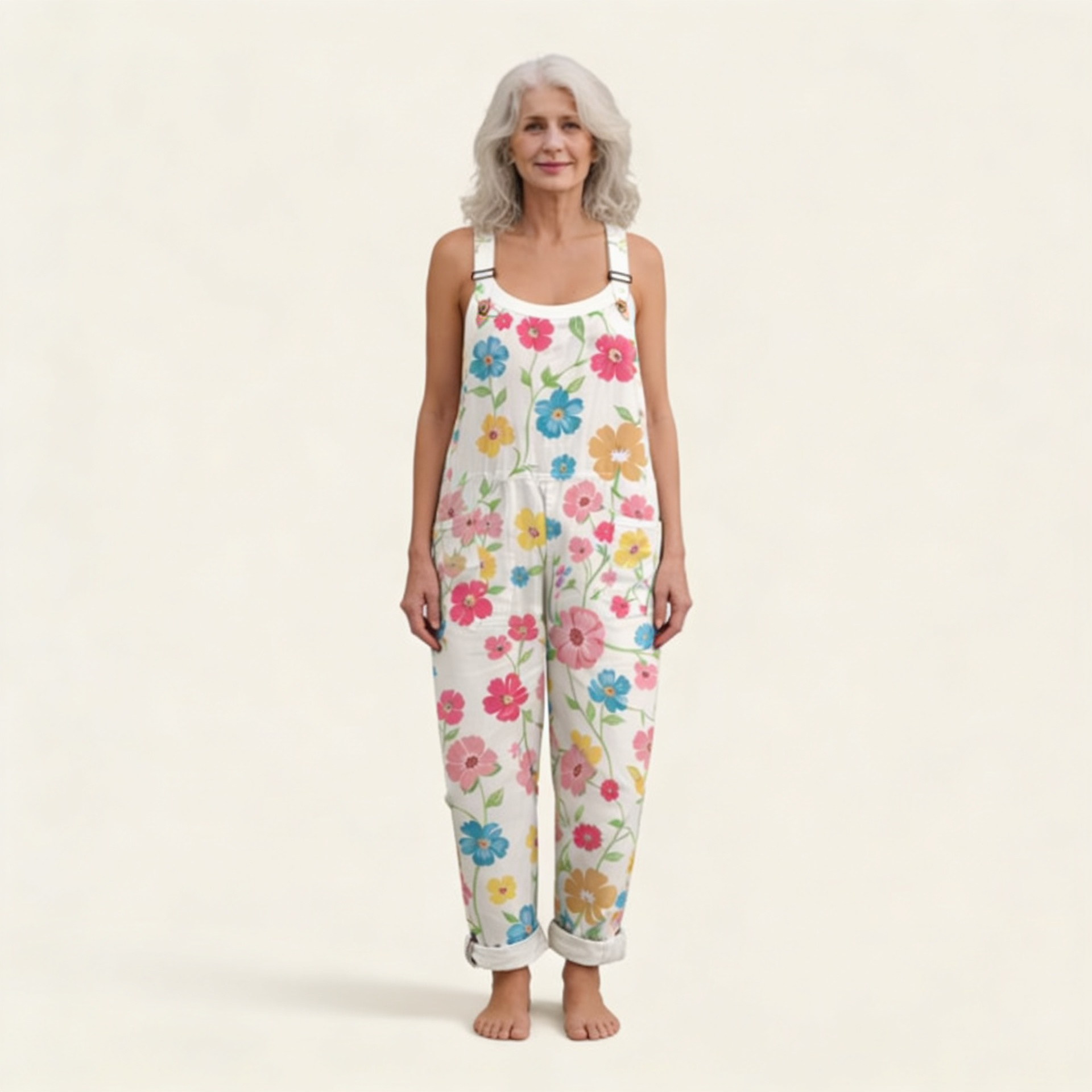 Monica | Comfortable Printed Overalls