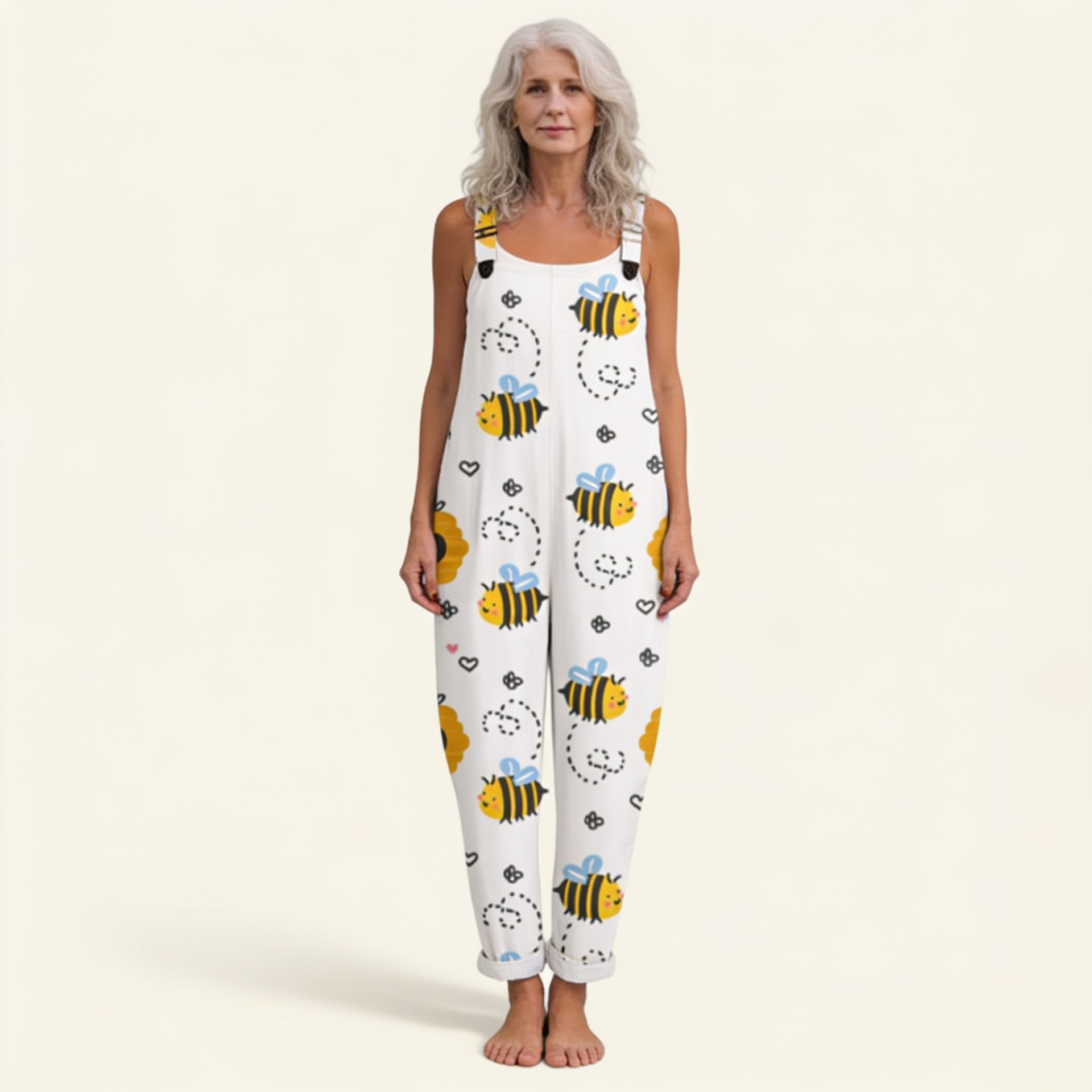 April | Comfortable Printed Overalls