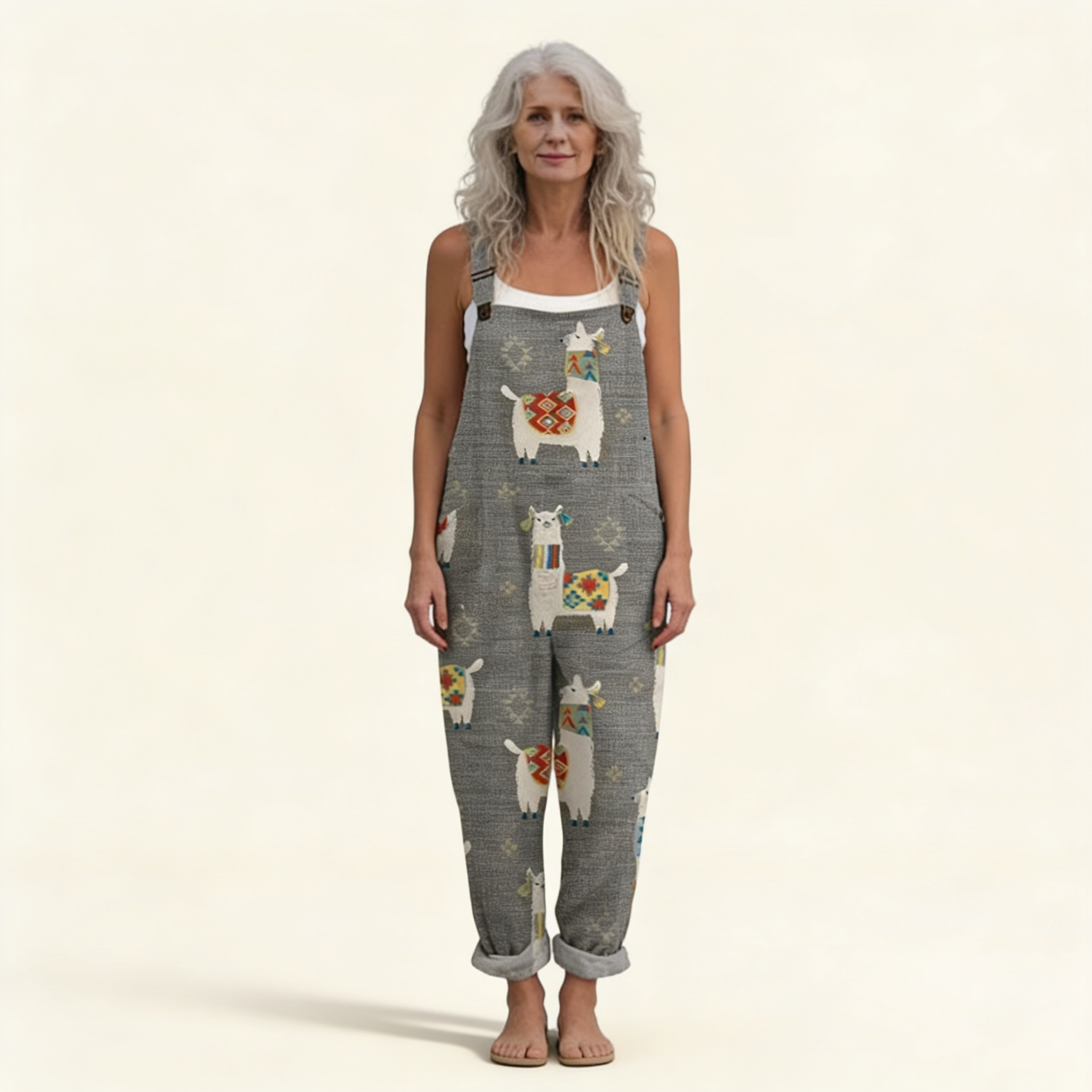 Melissa | Comfortable Printed Overalls
