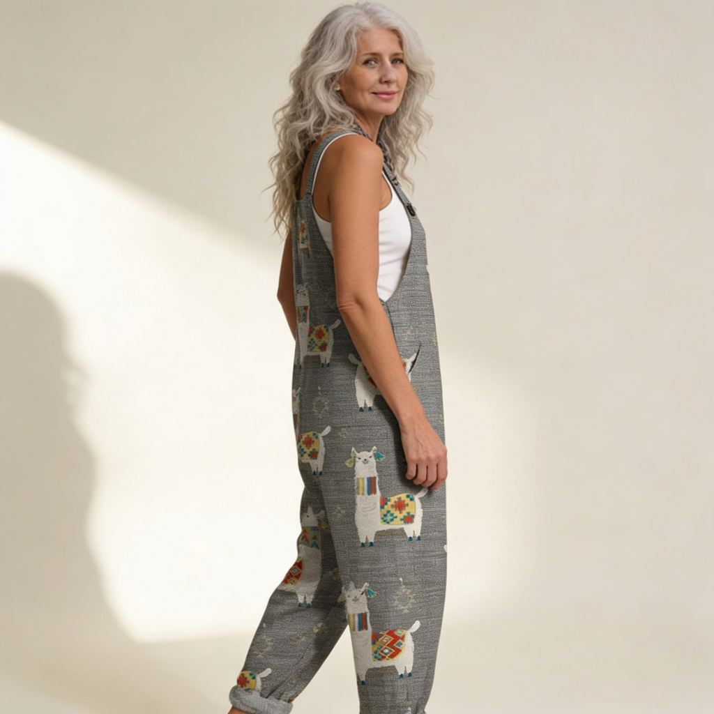 Melissa | Comfortable Printed Overalls
