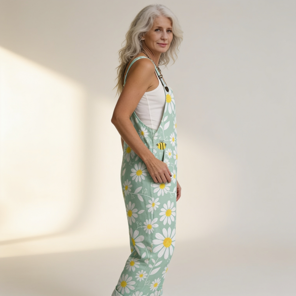 Amanda | Comfortable Printed Overalls