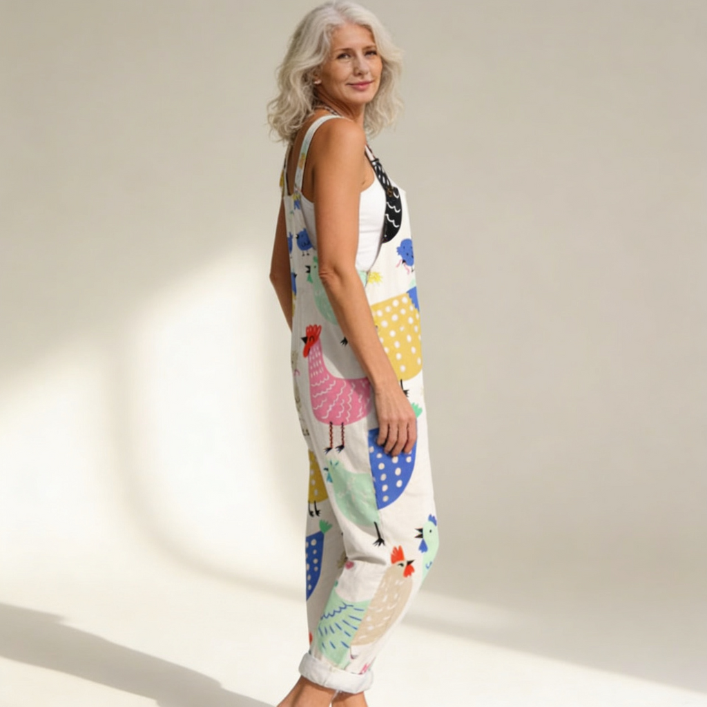 Nina | Comfortable Printed Overalls